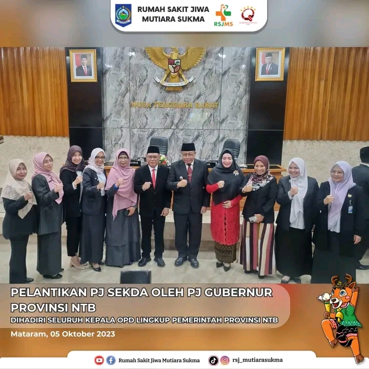 PELANTIKAN PJ SEKDA OLEH PJ GUBERNUR PROVINSI NTB DIHADIRI SELURUH KEPALA OPD LINGKUP PEMERINTAH PROVINSI NTB